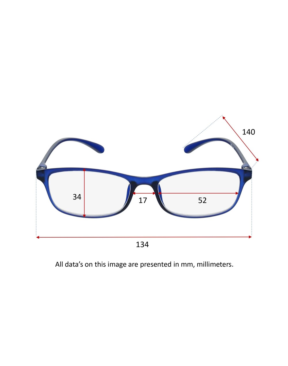FLEXIBLE BLUE - Óculos de leitura Azul