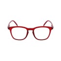 BURGUNDY - Reading glasses red transparent for man or woman